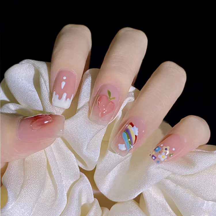 Nail Patch Fake Nail Removable Wearable Nail Internet celebrity Popular Nail Patch Finished Nail Patch Medium and Long Nail Patch