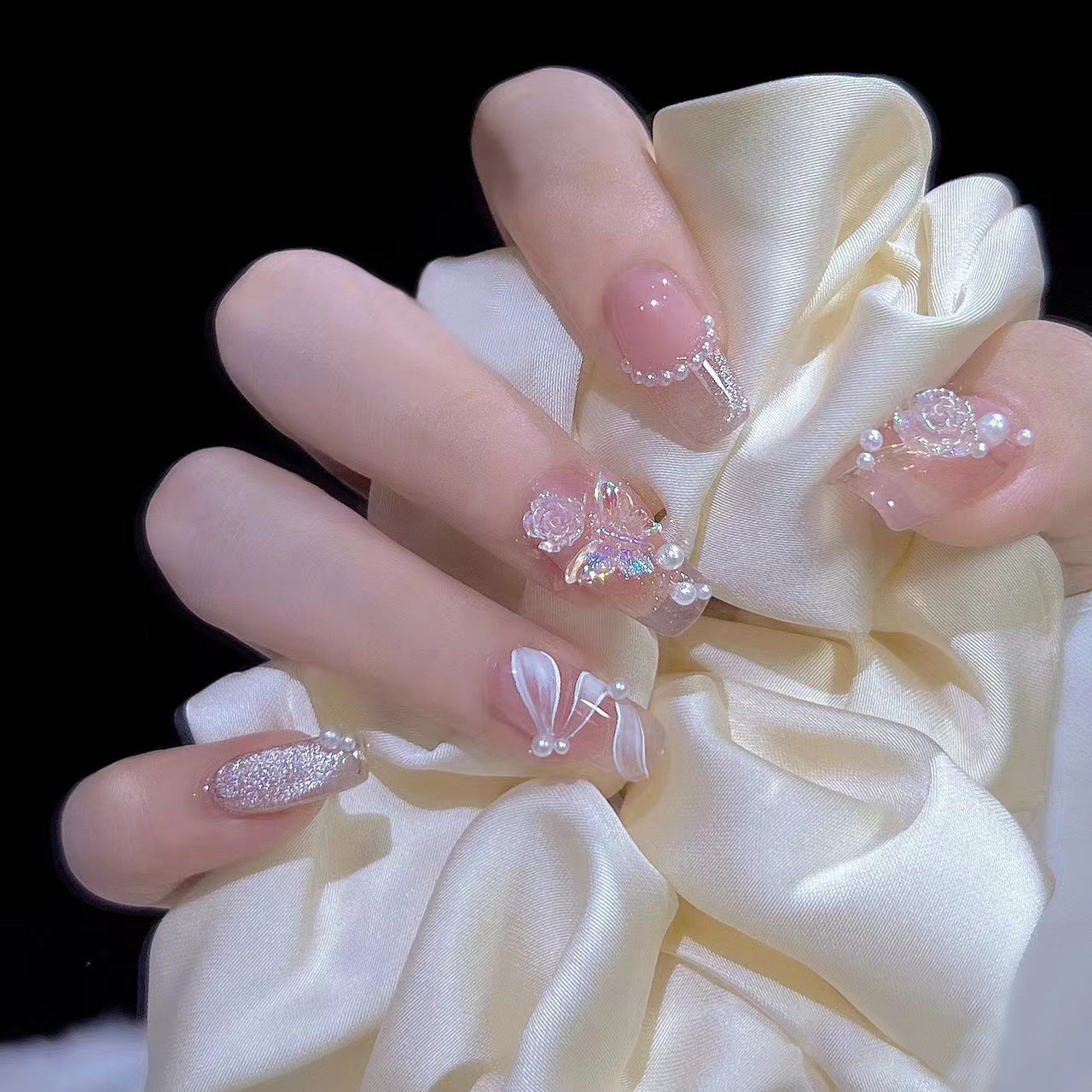 Nail Patch Fake Nail Removable Wearable Nail Internet celebrity Popular Nail Patch Finished Nail Patch Medium and Long Nail Patch