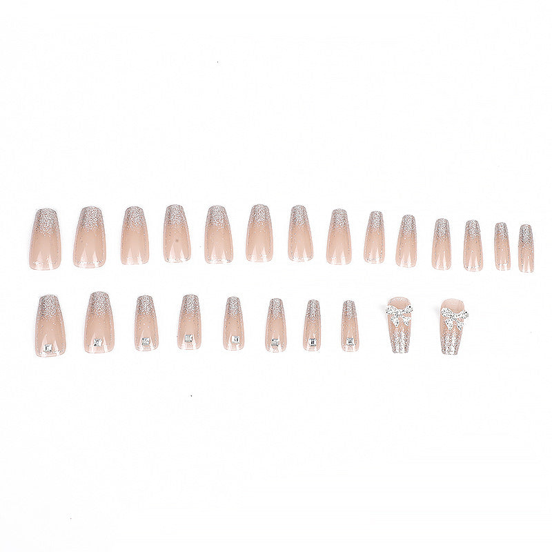 Broken diamond finished nail patch Wearing nail fake nail sticker Influencer explosion
