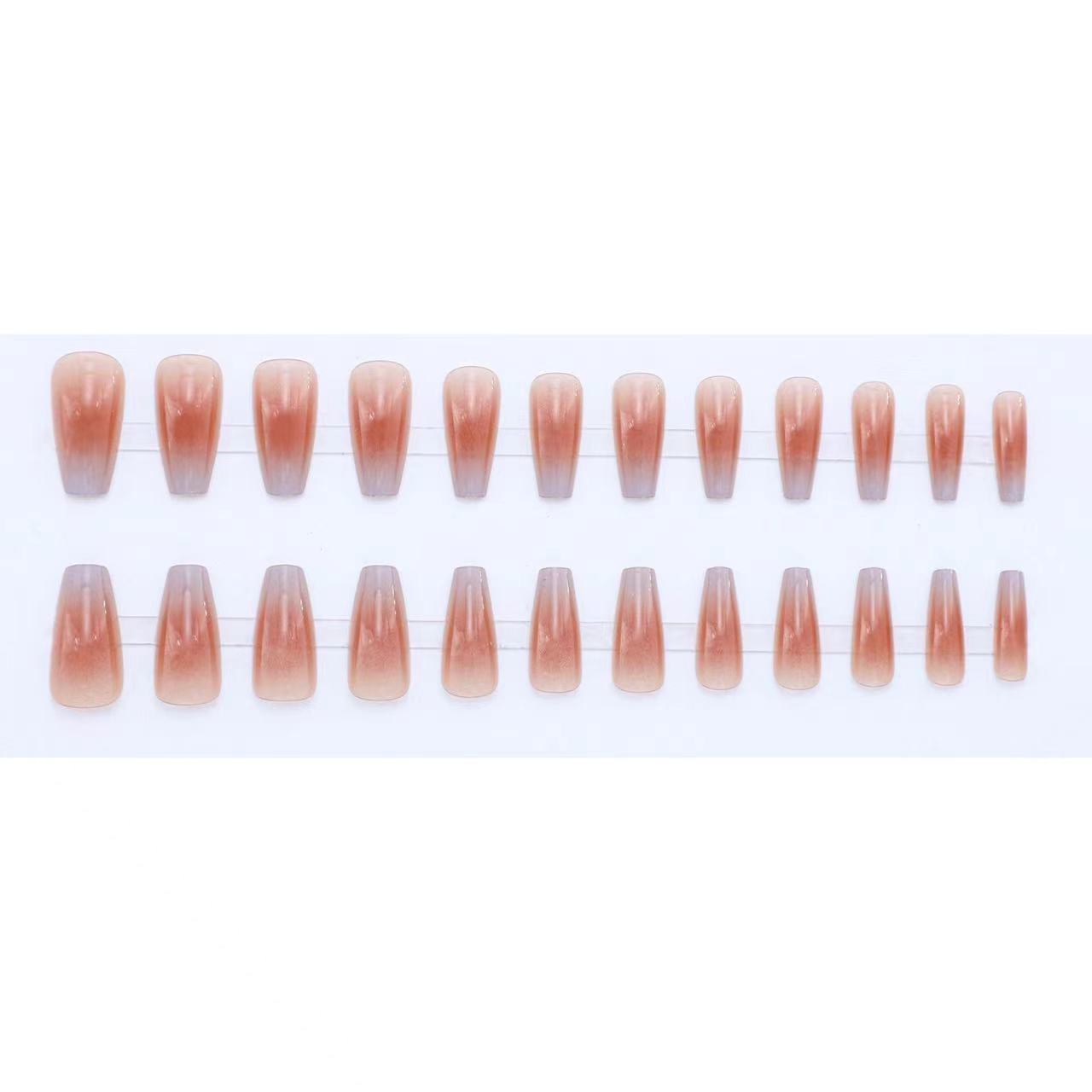 Ice Through Blush Finished Nail Art Patch Wearing Nail Fake Nail Patch
