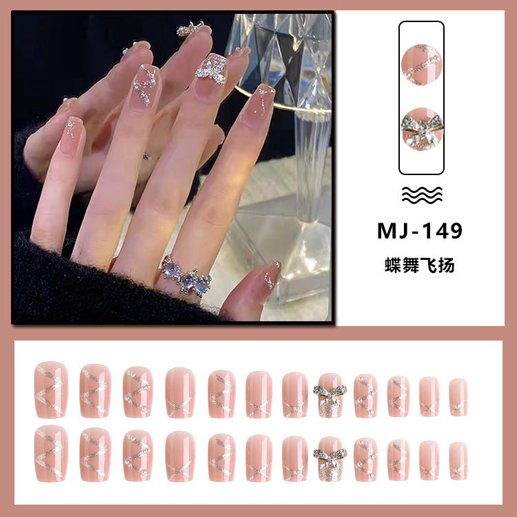 Nail Patch Fake Nail Removable Wearable Nail Internet celebrity Popular Nail Patch Finished Nail Patch Medium and Long Nail Patch