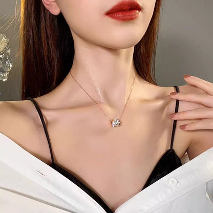 Premium Fading Summer Skirt Necklace Female Tide Internet celebrities ins Cold Neck Jewelry Pendant Faded Clavicle