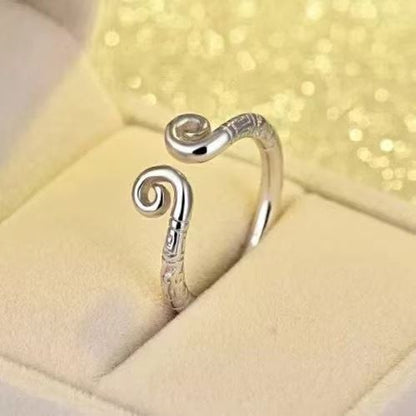 [In Stock]Black Myth Wukong Ring Men's and Women's Talk Westward Journey Couple Ring Douyin Same Golden Hoop Rope Ring Couple Ring