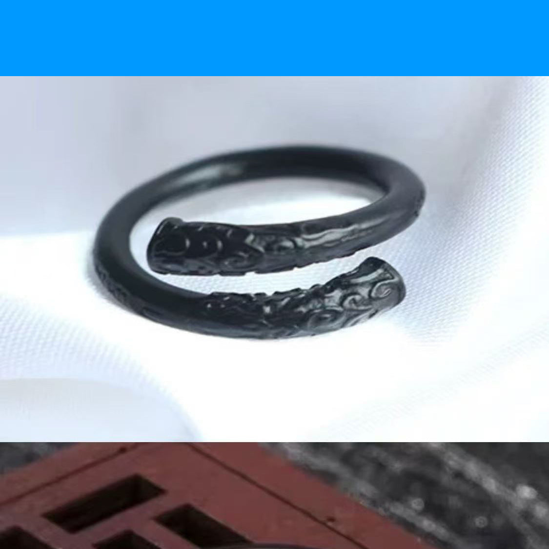 [In Stock]Black Myth Wukong Ring Men's and Women's Talk Westward Journey Couple Ring Douyin Same Golden Hoop Rope Ring Couple Ring