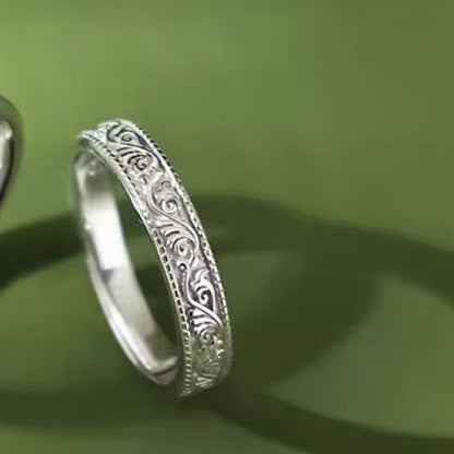 Adjustable couple's ring niche design refers to a pair of rings for men and women, birthday commemorative gifts for women