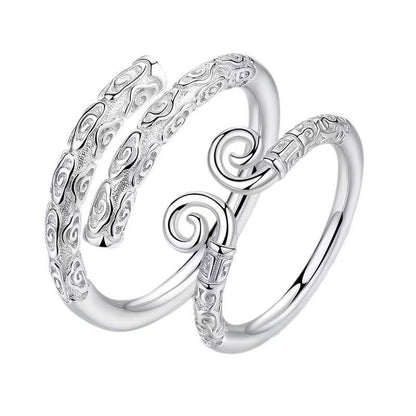 [In Stock]Black Myth Wukong Ring Men's and Women's Talk Westward Journey Couple Ring Douyin Same Golden Hoop Rope Ring Couple Ring