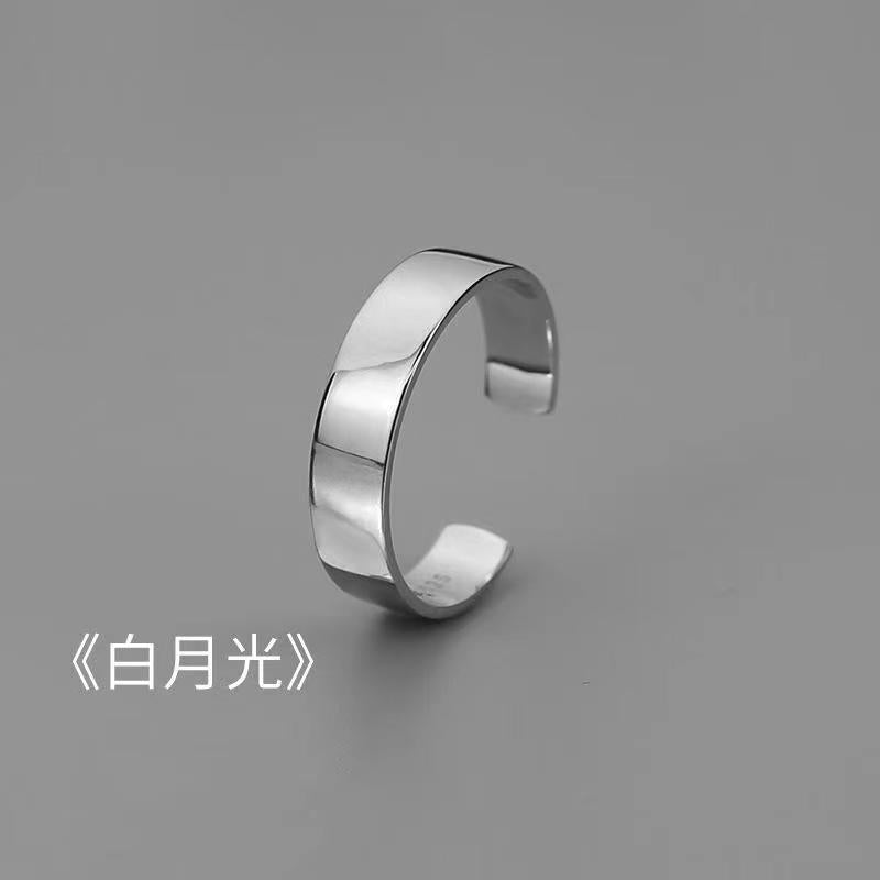 [In Stock]Hip Hop Index Finger Men's Ring Single Ring Vintage Versatile Open Ring ins Trendy Ring Men's Adjustable