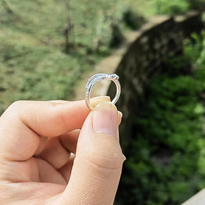 Spirit snake snake ring, male and female tail ring, small snake index finger ring, opening adjustable niche design, personalized ring, simple