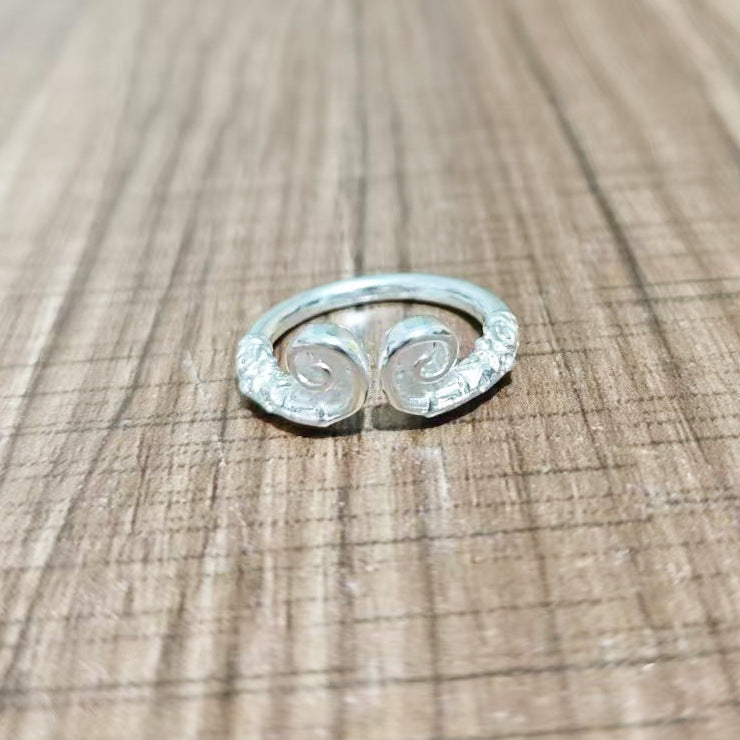 [In Stock]Cold Wind Great Saint Wukong Golden Hoop Stick Tight Hoop Open Ring Couple New Niche Design Advanced Index Finger Ring