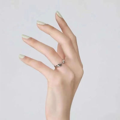 [In Stock]Cat claw ring open ring girl heart cute cat step mark ring senior design couple ring